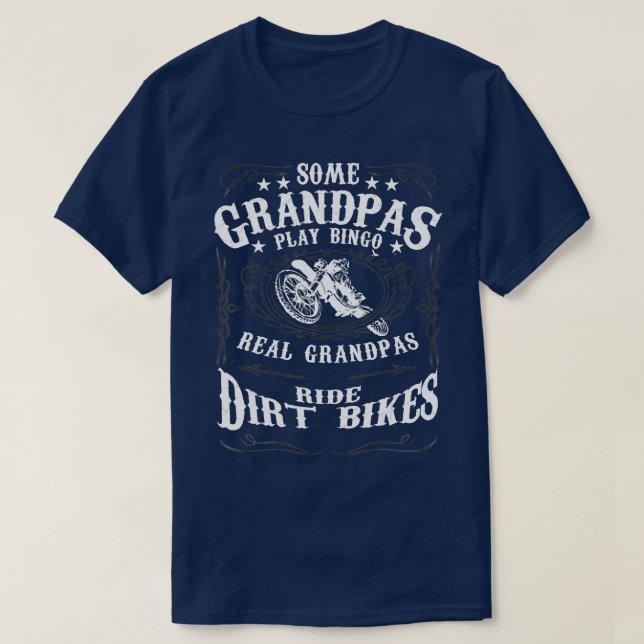 T-shirt Mens Certains Grandpas Jouer Bingo Vélos VTT (Design devant)