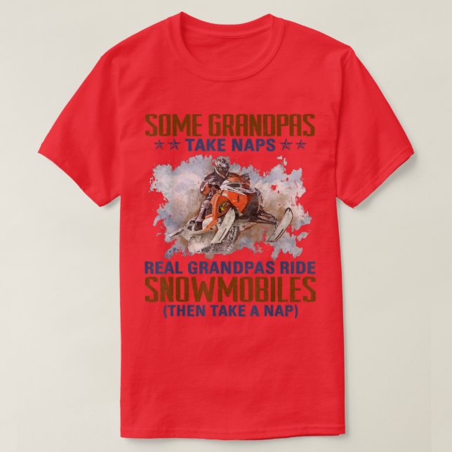T-shirt Mens Certains Grandpas Prendre Naps Real Grandpas  (Design devant)