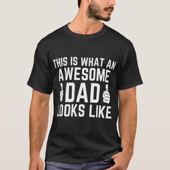 T-shirt Mens C'Est À Ça Qu'Ressemble Un Père Génial (Devant)
