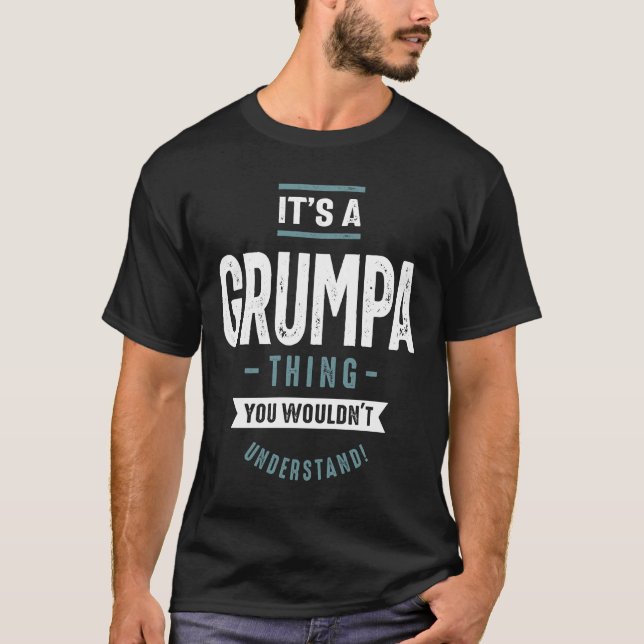 T-shirt Mens C'est un cadeau de grand-père de grand-mère (Devant)