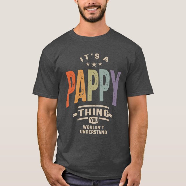 T-shirt Mens C'est une chose amusante papa grand-père (Devant)