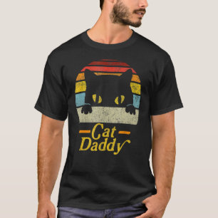 T-shirt Mens Chat Papa Chat Vintage Chat Papa Pères