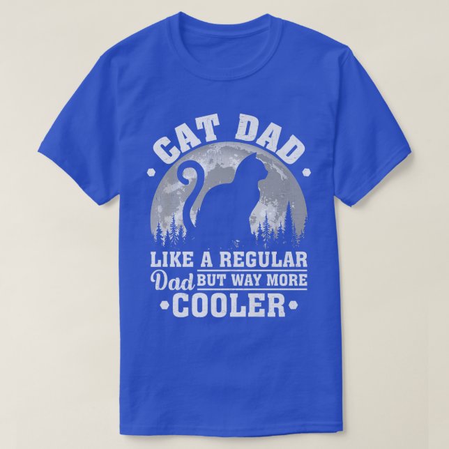 T-shirt Mens Chat Papa Comme Un Père Régulier Drôle Chat P (Design devant)
