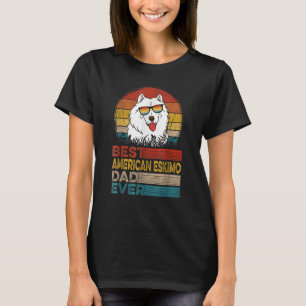 T-shirt Mens Chien Vintage Meilleur Américain Esquimau Pap