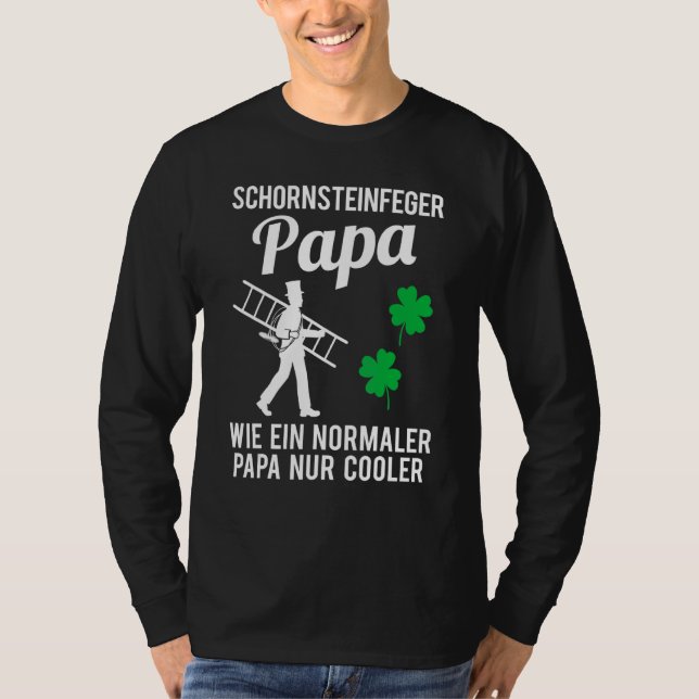 T-shirt Mens Chimney Sweep Papa Père Feu Sweeper Sa (Devant)