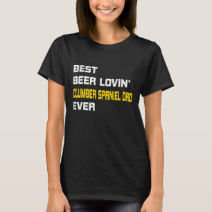 T-shirt Mens Clumber Spaniel - Best Beer Love Clumber S