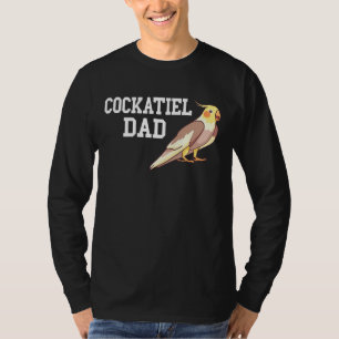 T-shirt Mens Cockatiel Papa Père Parrot Animal de compagni