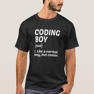 T-shirt Mens Coding Boy Definition Noun Software Developer