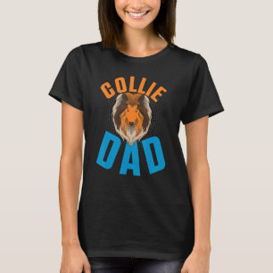 T-shirt Mens Collie Papa Chien Propriétaire Animal Chien A