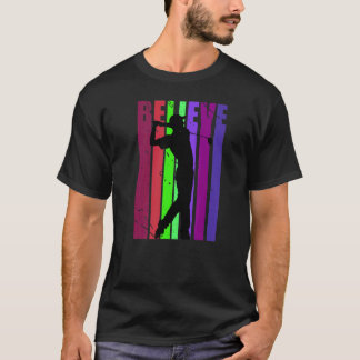 T-shirt Mens Colorful Retro Golfing Anniversaire Motivatio