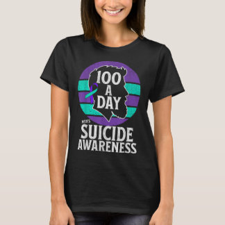 T-shirt Mens Conception de sensibilisation au suicide Mens
