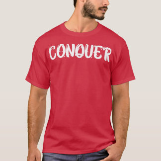 T-shirt Mens CONQUER Salle De Fitness Exercice Bodybuildin