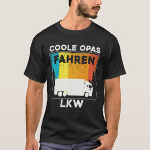 T-shirt Mens Cool Grand-pa Drive Truck Long Distance Drive