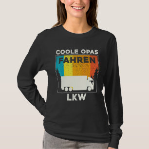 T-shirt Mens Cool Grand-pa Drive Truck Long Distance Drive