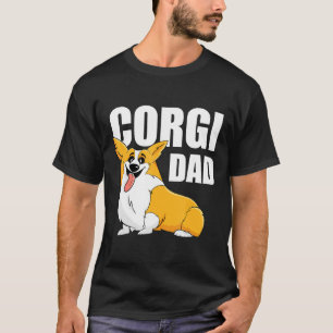 T-shirt Mens Corgi Papa Pembroke Gallois Corgi Graphisme