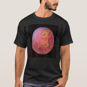 T-shirt Mens couleur acrylique couleur motif couleur acryl