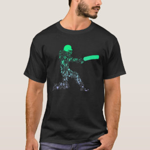 T-shirt Mens Cricket Batsman pour Cricketer Boys Cricket