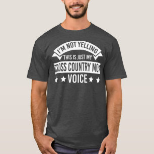 T-shirt Mens Cross Country Maman Vêtements Meilleur Amusan