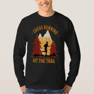 T-shirt Mens Cross Running - Touchez Le Sentier Hommes Vin
