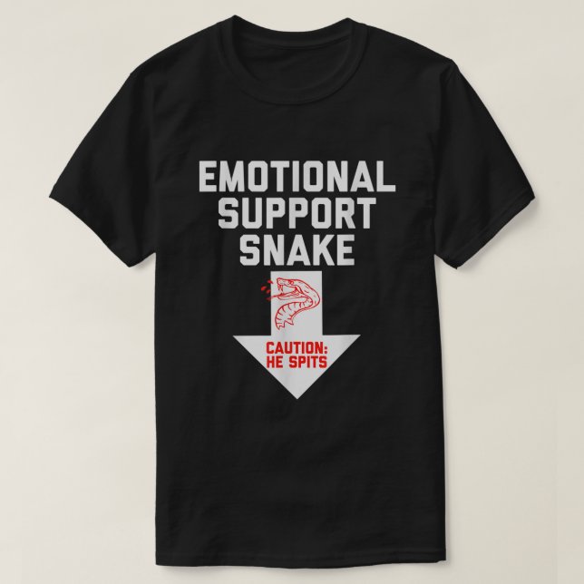 T-shirt Mens Crude Hummor Inappropriate Emotional Support  (Design devant)