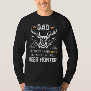 T-shirt Mens Dad - Le meilleur chasseur de cerfs de bière