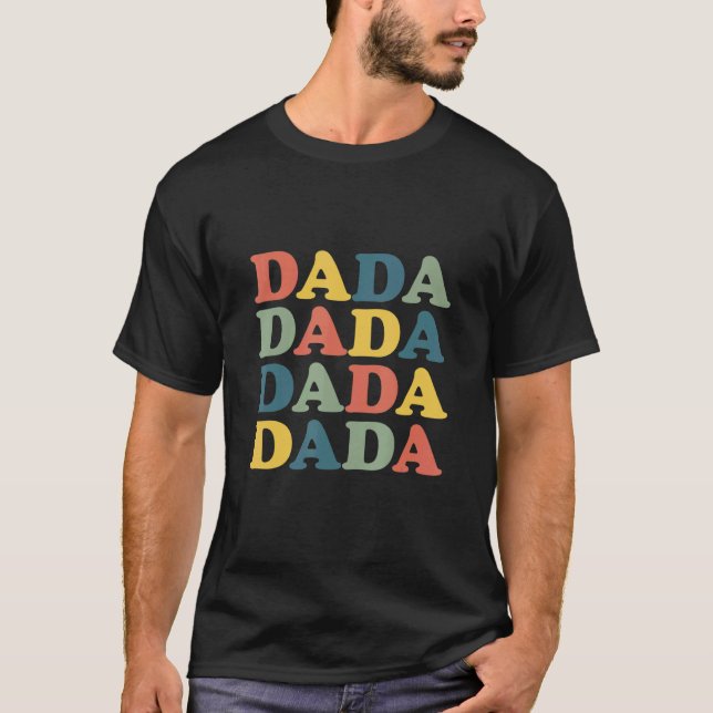 T-shirt Mens Dada Da Da Nouveau Papa Papa (Devant)