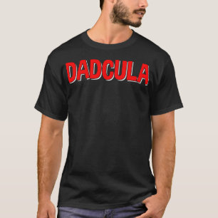 T-shirt Mens Dadcula Daddy Halloween Papa Vampire