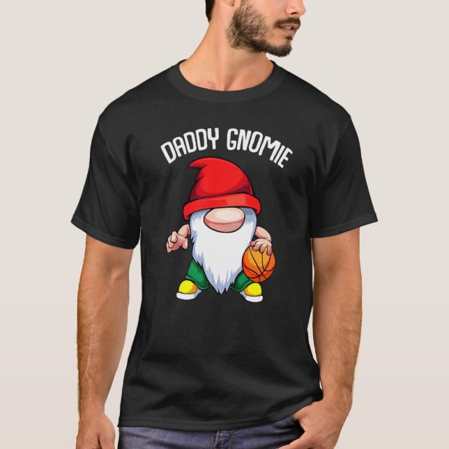 T-shirt Mens Daddy Gnome Fête des pères Basketball Papa Pa (Devant)