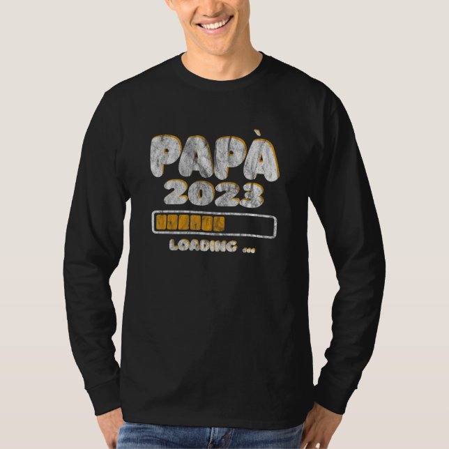 T-shirt Mens Daddy Loading 2023 Future Dad (Devant)