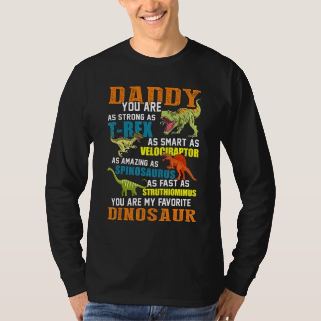 T-shirt Mens Daddysaurus T Rex Dinosaur Daddy Saurus Famil (Devant)