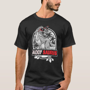 T-shirt Mens Daddysaurus T Rex Dinosaur Drôle Daddy Saurus