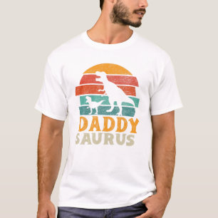T-shirt Mens Daddysaurus T Rex Dinosaur Drôle Daddy Saurus