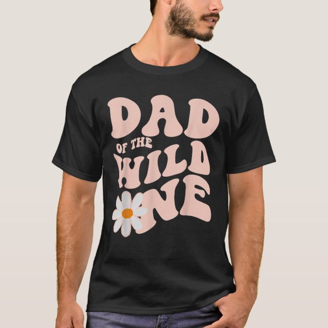 T-shirt Mens Daisy Anniversaire Papa Wild One Boho Daisy 1 (Devant)