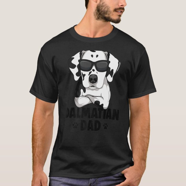 T-shirt Mens Dalmatian Dog Dad Premium (Devant)