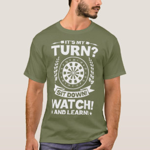 T-shirt Mens Dart Joueur Drôle Drôle Drôle Son Mon tour