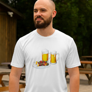 T-shirt Mens De Bière Et Barbecue Actifs