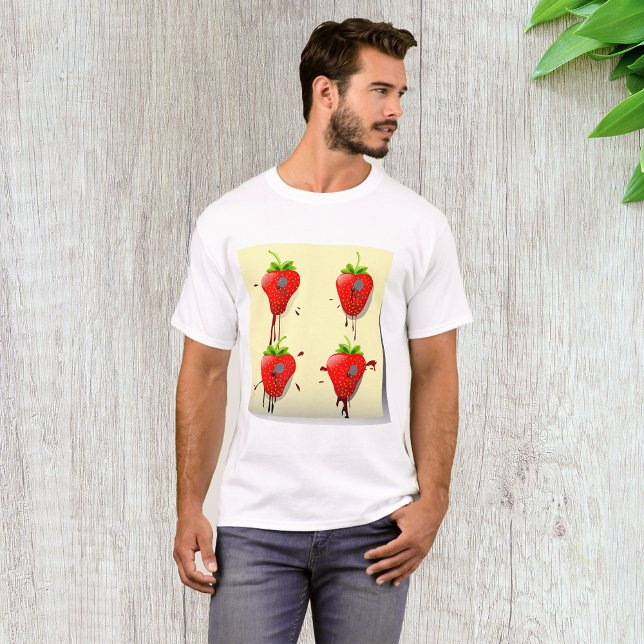 T-shirt Mens de fraises clouées (Créateur téléchargé)