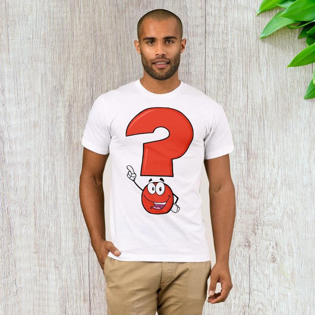 T-shirt Mens de la marque de question rouge (Créateur téléchargé)