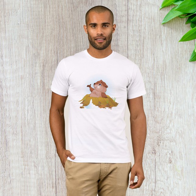 T-shirt Mens de marmotte (Créateur téléchargé)