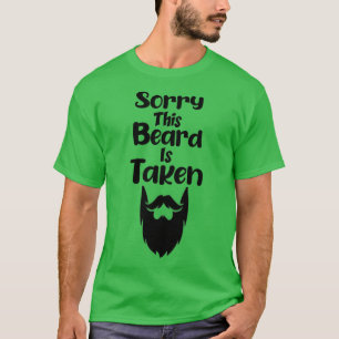 T-shirt Mens Désolé Cette barbe est prise Pays Retro Valen