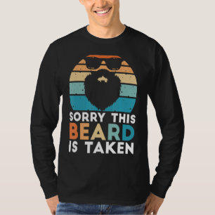 T-shirt Mens Désolé Cette Barbe Est Prise Rétro Valentines