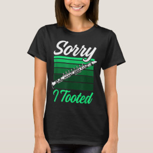 T-shirt Mens Désolé J'Ai Toté Funny Clarinet Player Music