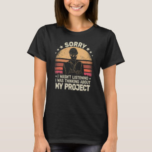 T-shirt Mens Désolé Site Manager retro men Construction pr