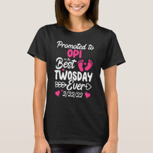 T-shirt Mens Deux Jours Promu À Opi Grand-Père Nouveau Béb