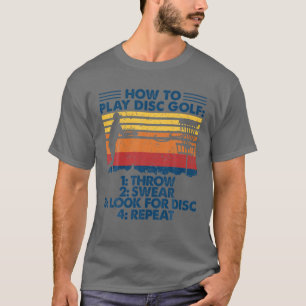 T-shirt Mens Disque Golf Comment jouer Disque Golf Drôle 