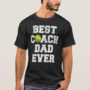 T-shirt Mens Distressed Vintage Meilleur Entraîneur De Ten