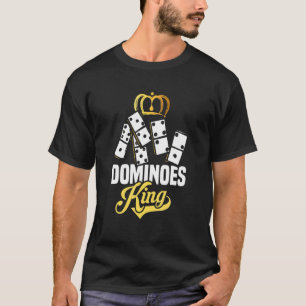 T-shirt Mens Dominoes King Board Jeu Domino