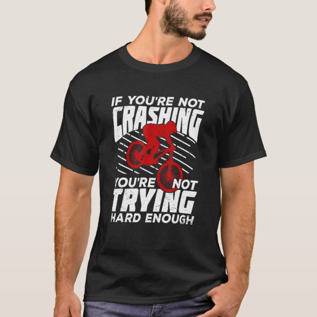 T-shirt Mens Downhill Mountain Biking Mountainbiker (Devant)