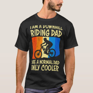 T-shirt Mens Downhill Papa Mountain Bike Père