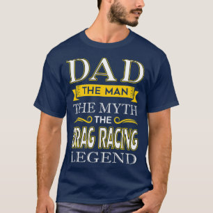 T-shirt Mens Drag Racing Papa Shirts Cadeaux pour papa